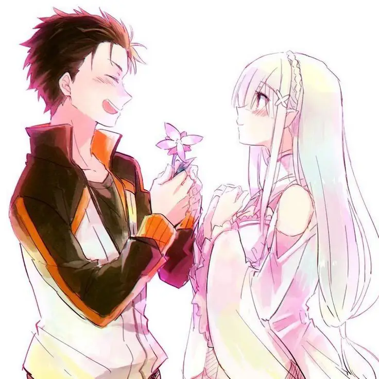 Subaru dan Emilia dalam Re:Zero