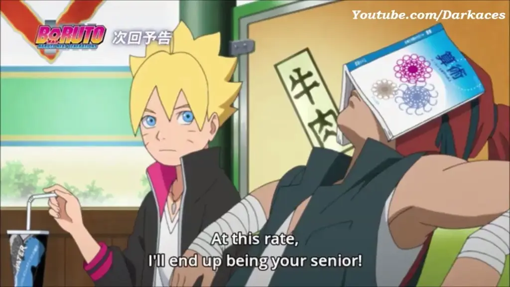 Subtitle Indonesia untuk pengalaman menonton yang lebih baik Gambar contoh subtitle Indonesia pada anime Boruto