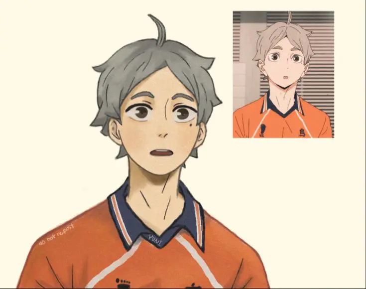 Gambar Sugawara Koushi sebagai kapten Karasuno