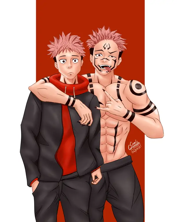 Gambar Sukuna dari Jujutsu Kaisen