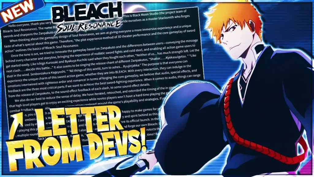 Gambar surat dari Soul Society dalam Bleach