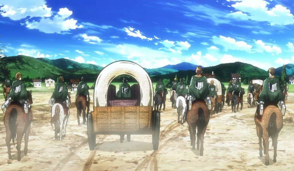 Gambar anggota Survey Corps di Attack on Titan Season 1