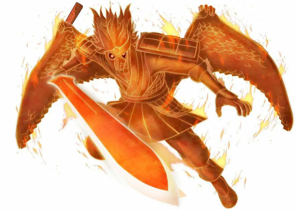 Gambar Itachi Uchiha dengan Susanoo-nya