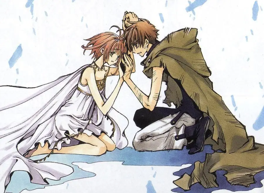 Gambar Syaoran dan Sakura dari Tsubasa Reservoir Chronicle