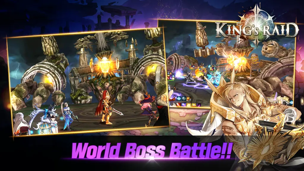 Antarmuka pengguna game Kings Raid yang intuitif