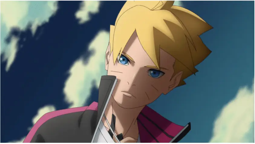 Gambar yang menampilkan poster promosi Boruto episode 294