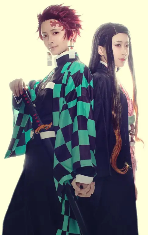 Gambar Tanjiro dan Nezuko dari Kimetsu no Yaiba