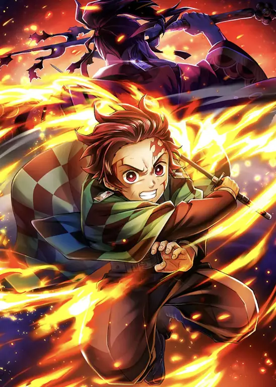 Wallpaper HD Tanjiro dari Kimetsu no Yaiba