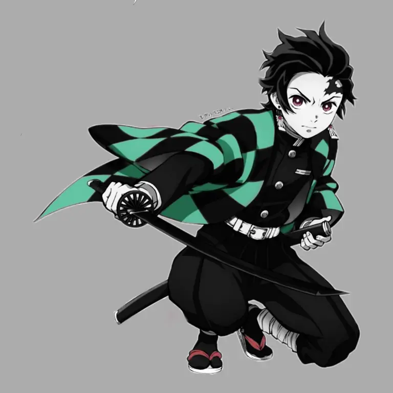 Gambar Tanjiro Kamado, tokoh utama Kimetsu no Yaiba