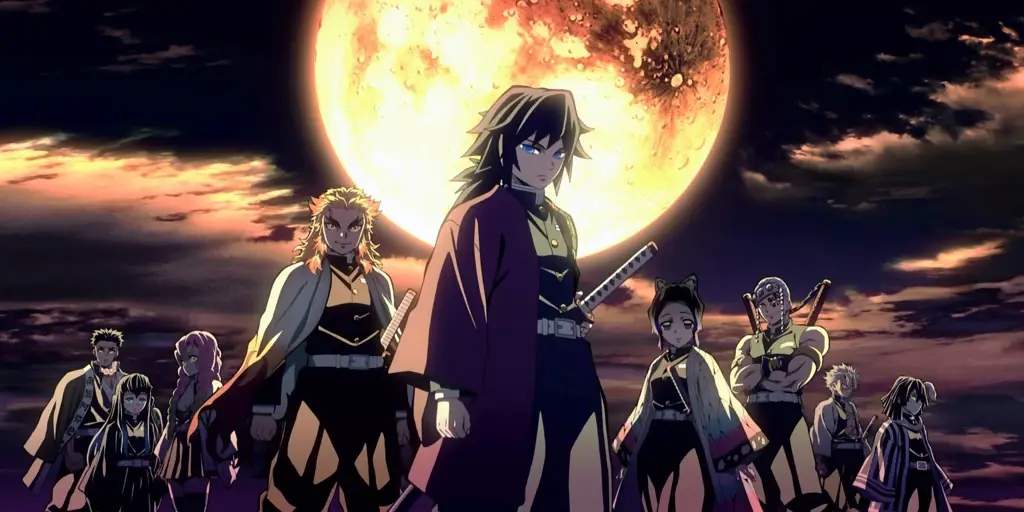 Tanjiro, Nezuko, Zenitsu, dan Inosuke Karakter-karakter utama Demon Slayer