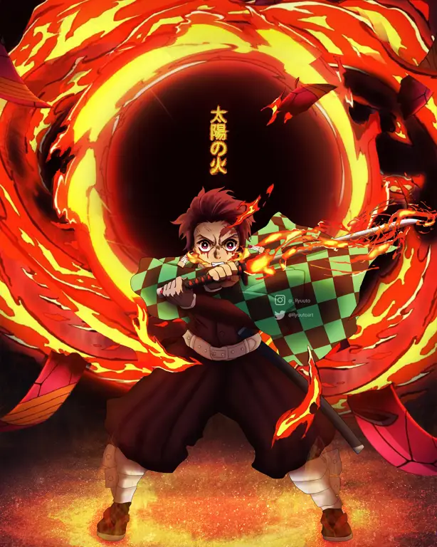 Tanjiro, sang Pemburu Iblis Gambar Tanjiro Kamado dari Kimetsu no Yaiba