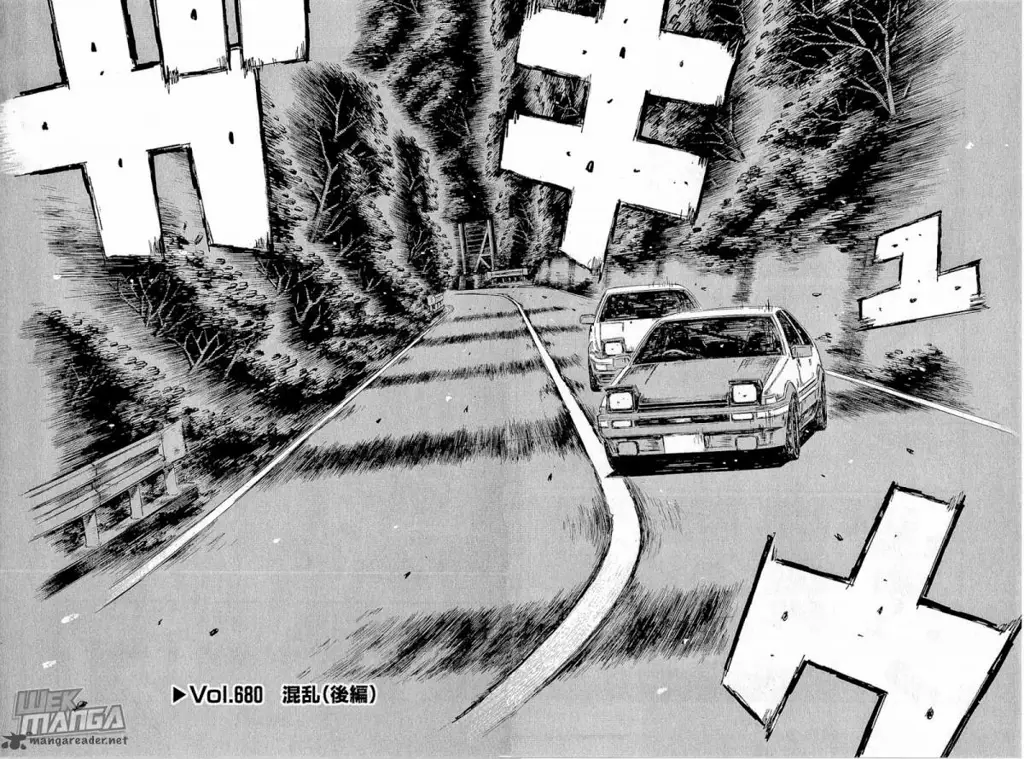 Jalan pegunungan yang menjadi lokasi balapan di Initial D Final Stage