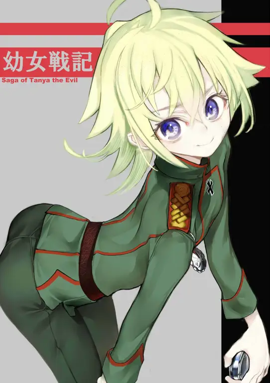 Gambar Tanya Degurechaff dari anime Youjo Senki