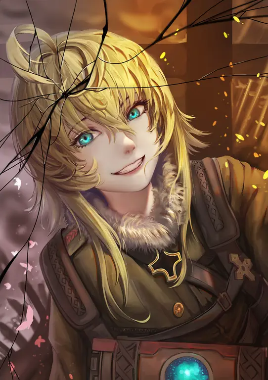 Gambar Tanya Degurechaff dari anime Youjo Senki