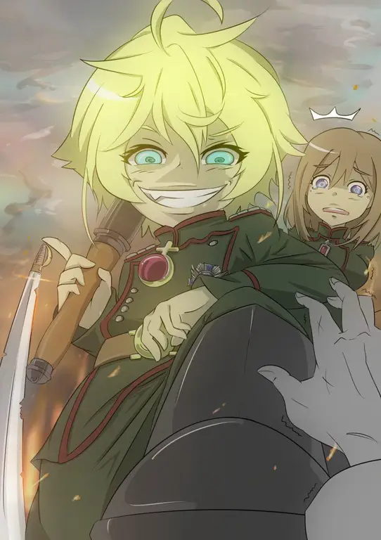 Adegan penggunaan sihir dalam anime Youjo Senki