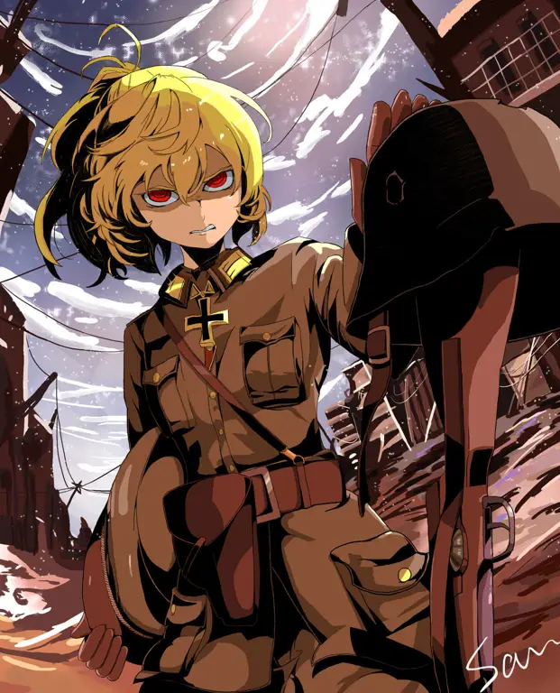 Gambar Tanya Degurechaff dari Youjo Senki