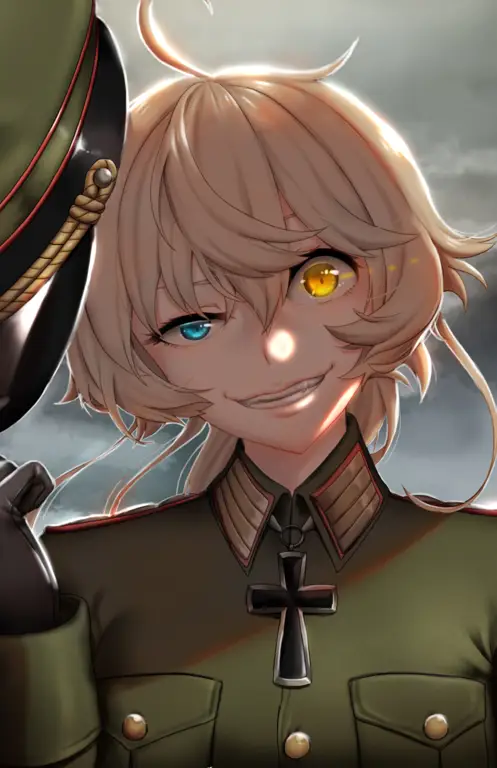 Gambar Tanya Degurechaff dari anime Youjo Senki