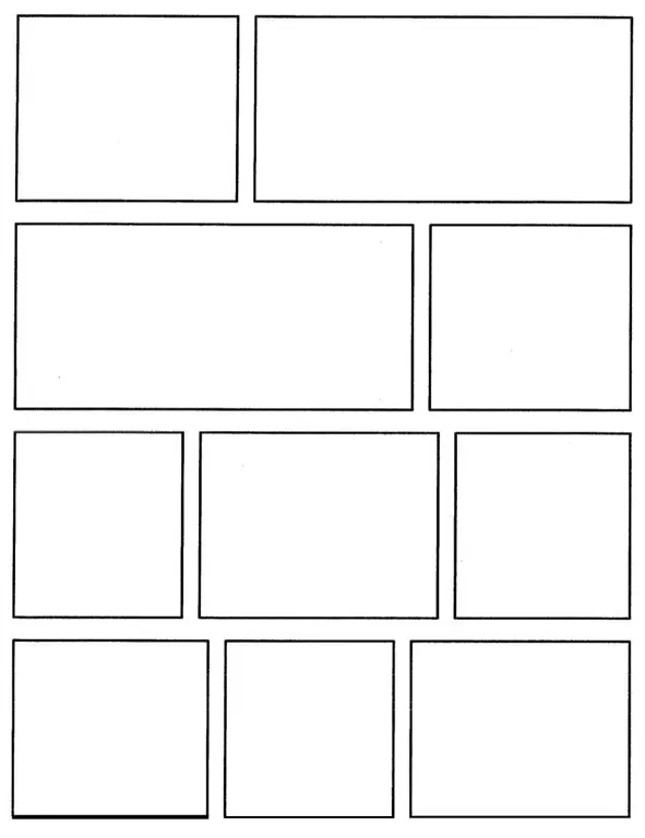Tata Letak Panel yang Efektif Contoh tata letak panel komik anime