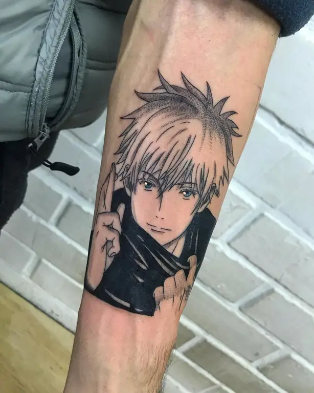 Gambar tato karakter anime yang keren dan detail