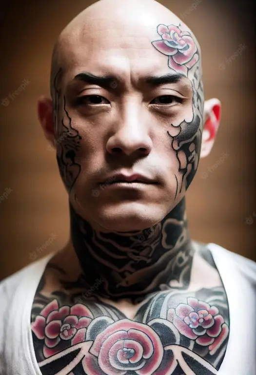 Gambar tato yakuza yang rumit dan detail