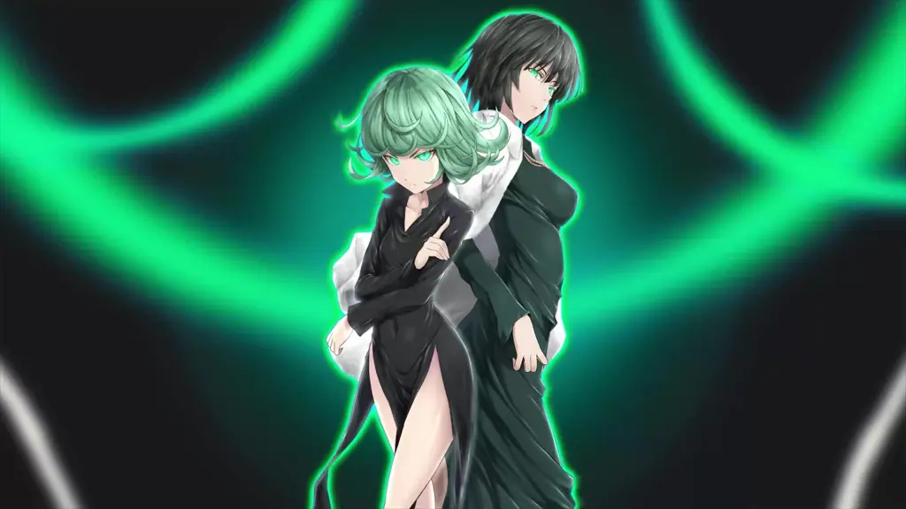 Gambar Tatsumaki dan Fubuki bersama dalam One Punch Man