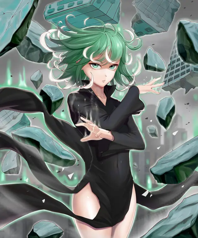 Gambar Tatsumaki, pahlawan peringkat S