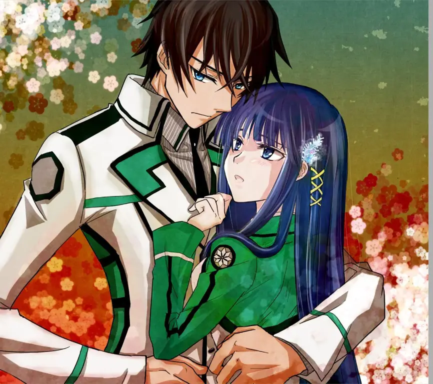 Gambar Tatsuya dan Miyuki Shiba, dua karakter utama dalam Mahouka