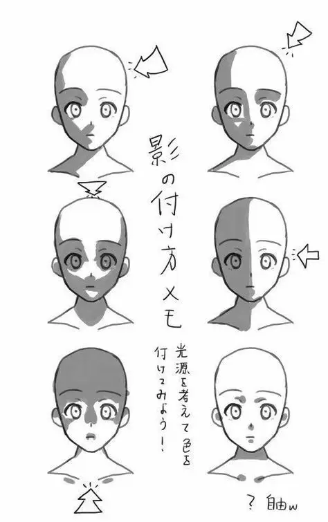 Teknik shading untuk karakter anime