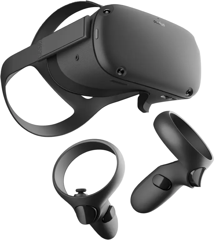 Sebuah headset VR yang digunakan untuk bermain game