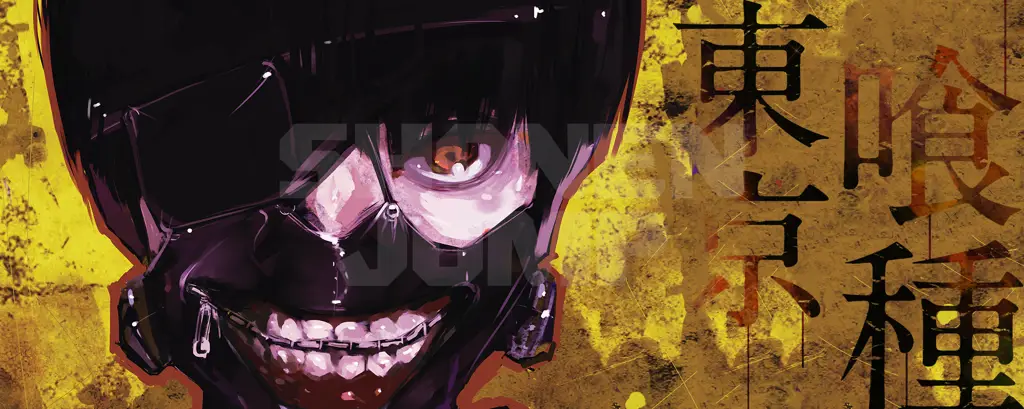 Temukan Komiknya di Sini Gambar website resmi manga Tokyo Ghoul