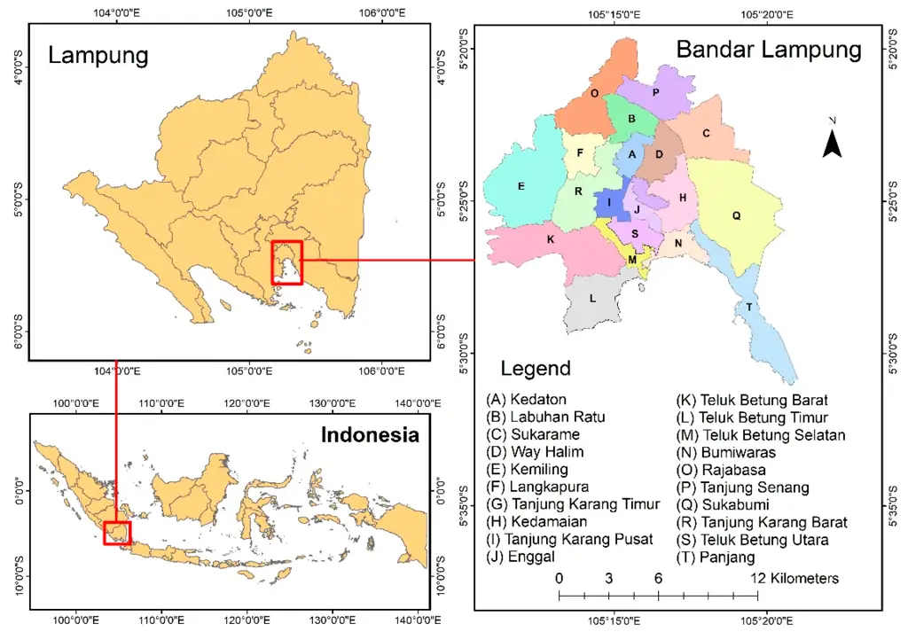 Peta lokasi perumahan subsidi di Bandar Lampung