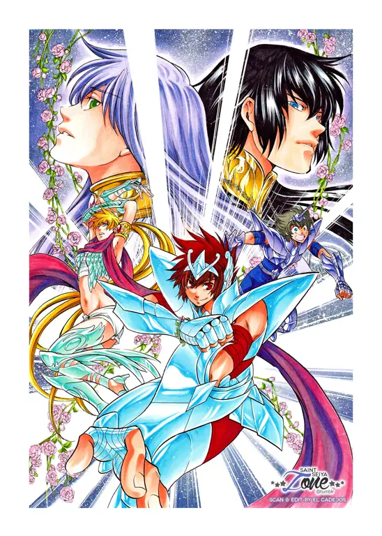 Gambar Tenma dari Saint Seiya Lost Canvas