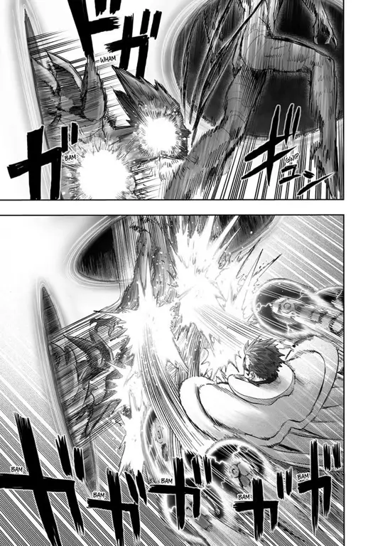 Gambar ilustrasi teori penggemar tentang One Punch Man chapter 167