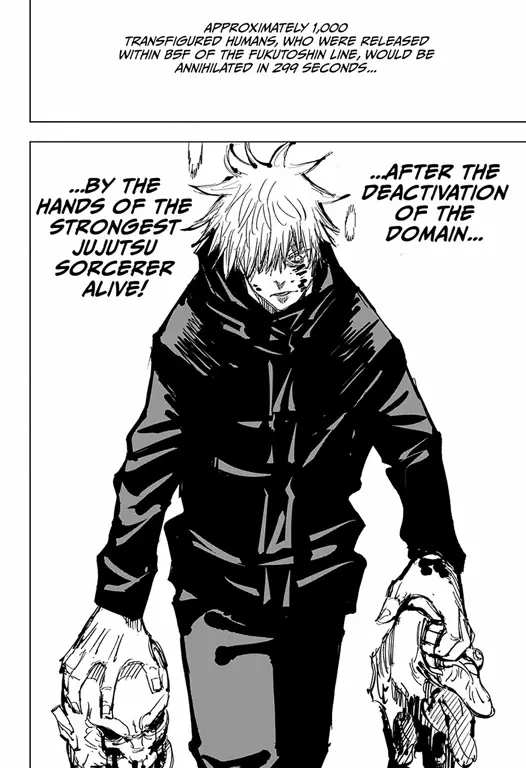 Gambar yang menampilkan berbagai teori penggemar tentang chapter 261 Jujutsu Kaisen