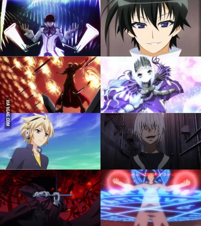 Gambar yang menggambarkan banyak pilihan karakter anime