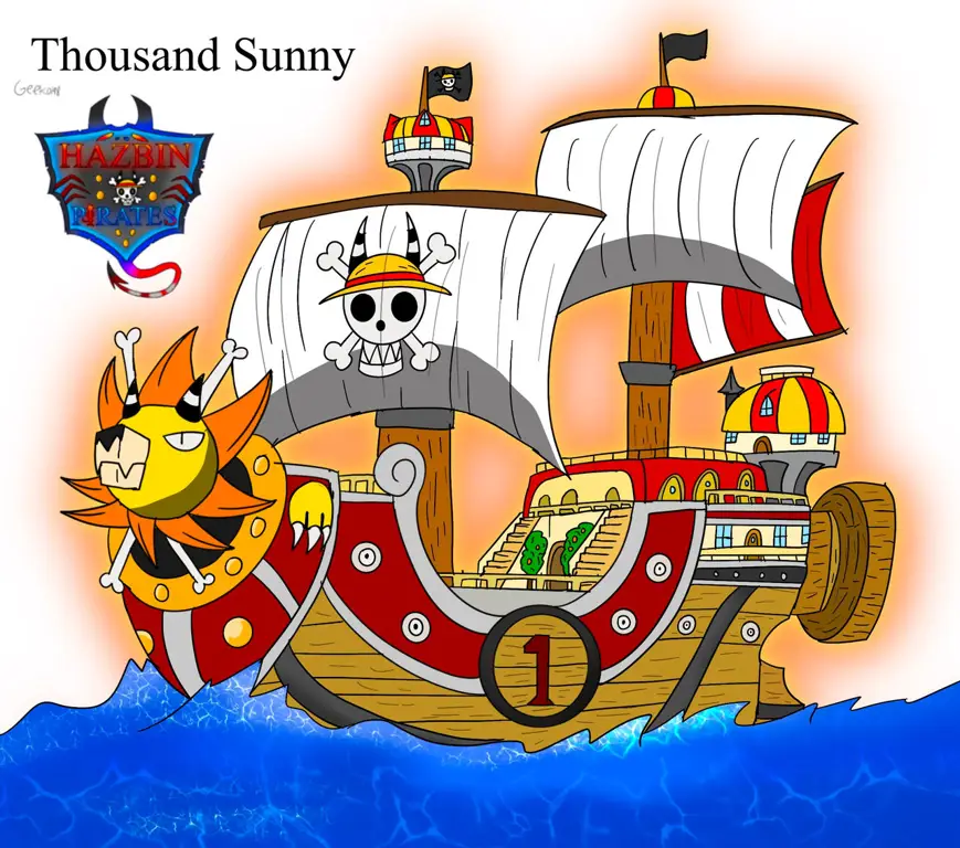 Gambar kapal Thousand Sunny