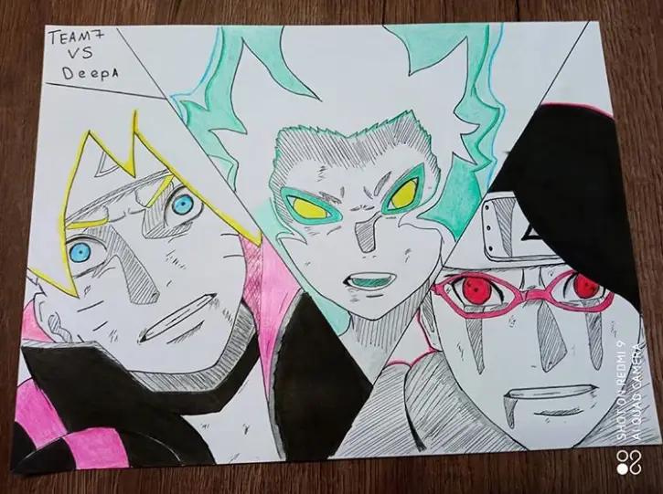 Tim 7 Boruto dalam Misi Gambar Tim 7 Boruto