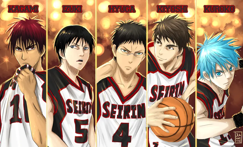 Gambar Tim Basket Seirin High dari Kuroko no Basket