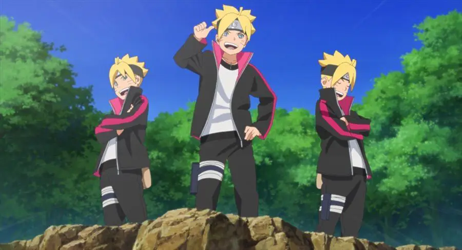 Gambar Boruto dan timnya