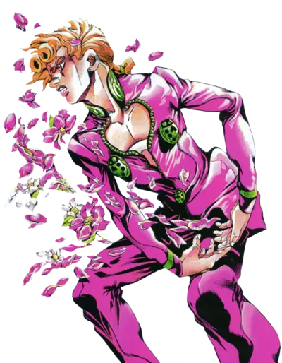 Giorno Giovanna dan timnya dalam JoJo Part 5