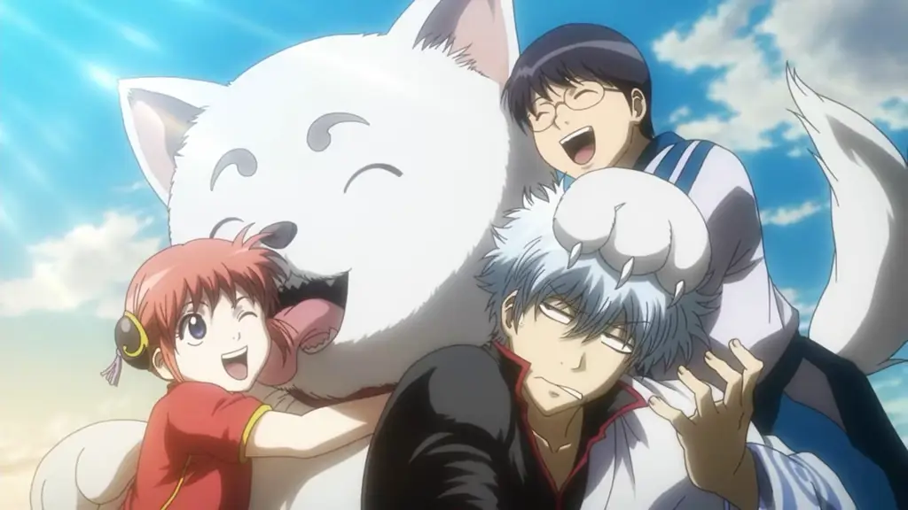 Shinpachi dan Kagura, rekan Gintoki dalam Yorozuya