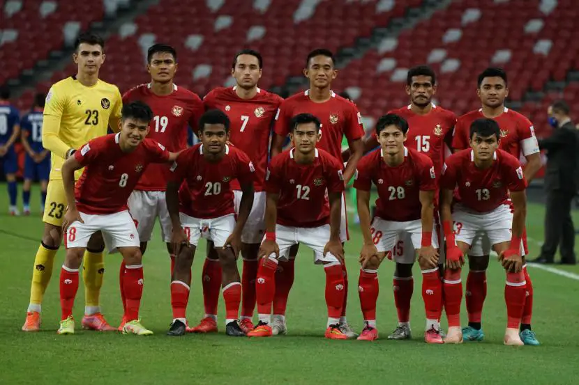 Timnas Indonesia sedang berlatih