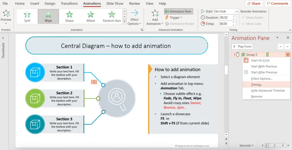 Praktik terbaik untuk animasi PowerPoint