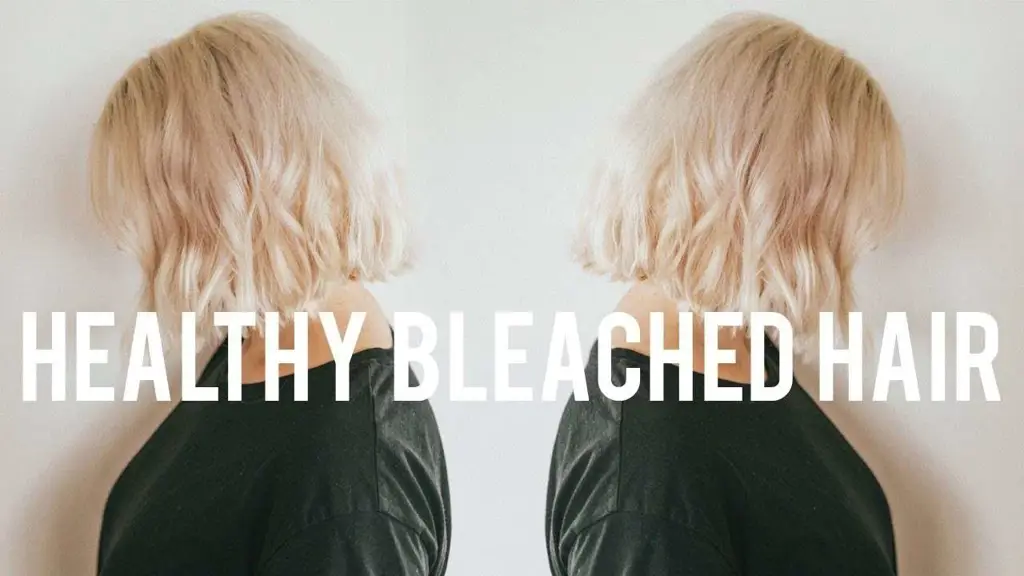 Rambut sehat yang telah di-bleaching