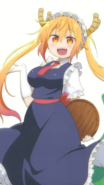 Gambar Tohru, naga cantik yang menjadi maid Kobayashi