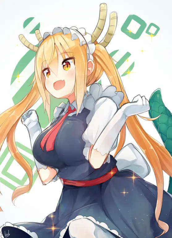 Tohru, naga yang menjadi maid Kobayashi