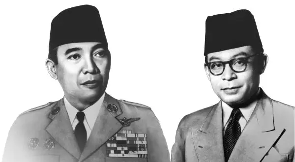 Foto Ir. Soekarno dan Drs. Moh. Hatta