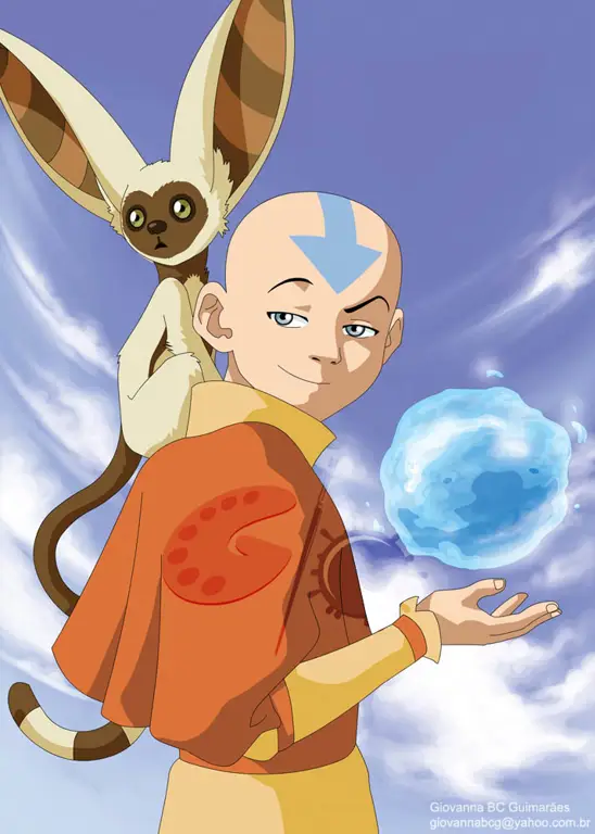 Avatar Aang dari serial Avatar: The Last Airbender