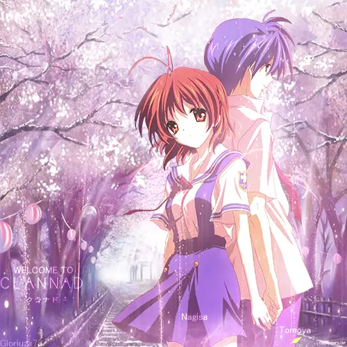 Tomoya dan Nagisa, karakter utama Clannad