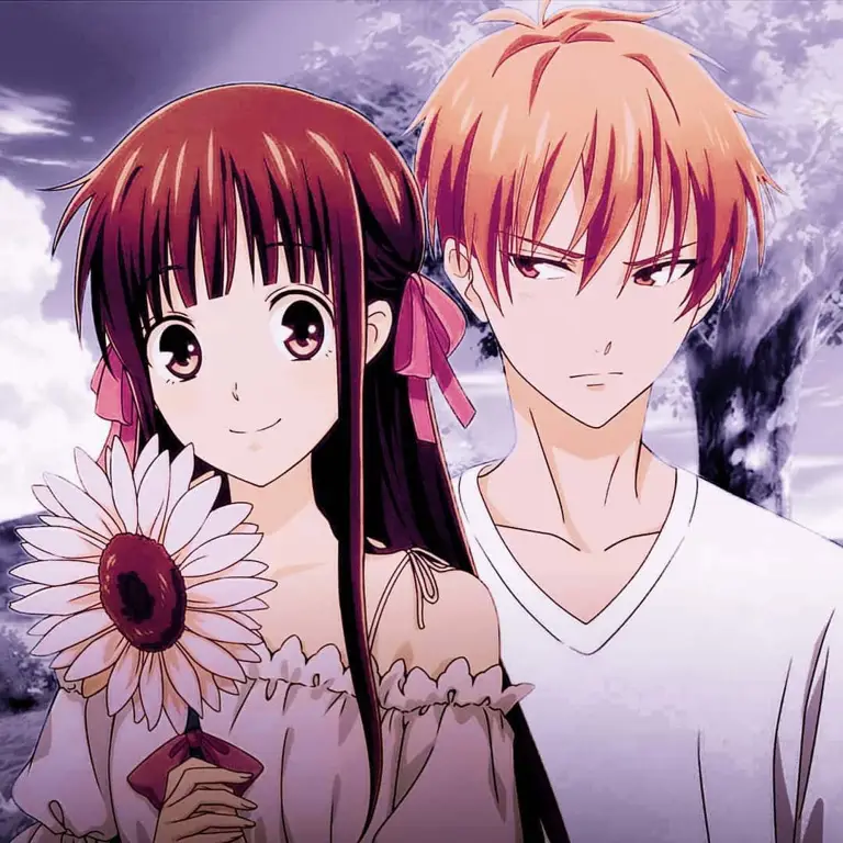 Tohru Honda dan Kyo Sohma dalam Fruits Basket